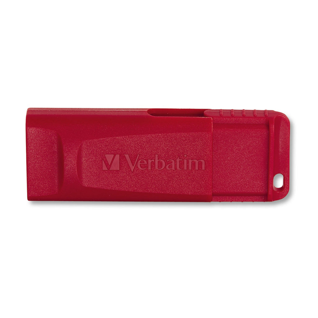 Verbatim Store 'n' Go USB Flash Drive, 128 GB, Red