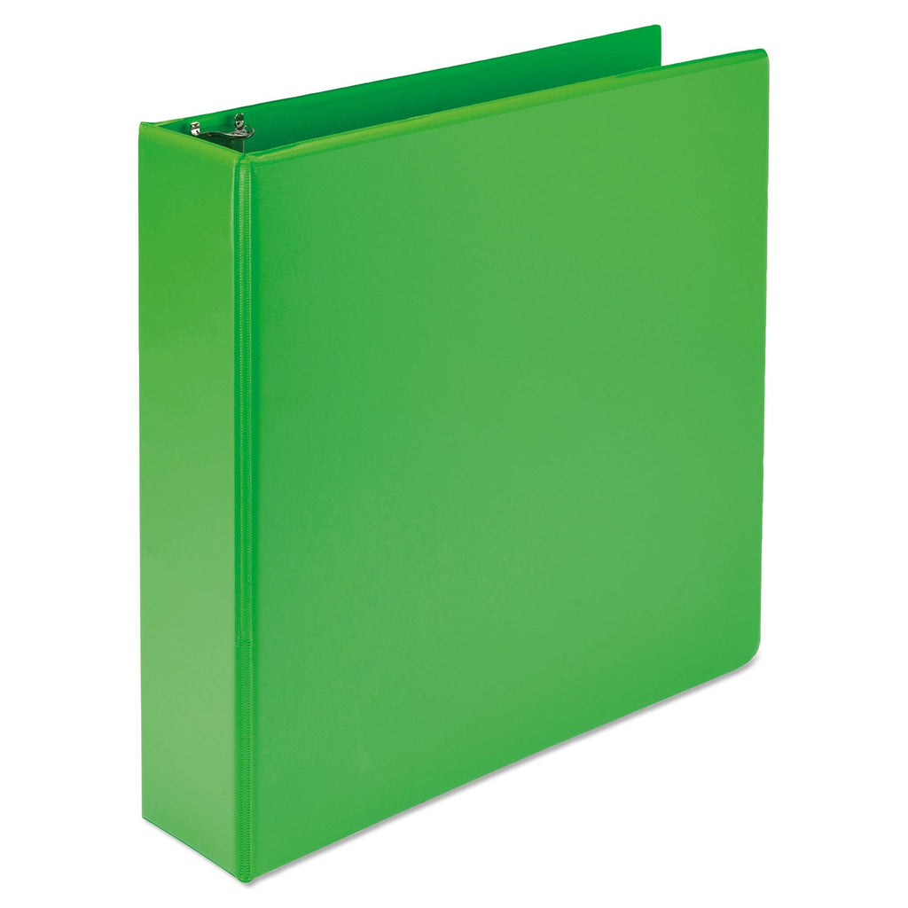 Samsill Earth’s Choice Biobased Durable Fashion View Binder, 3 Rings, 2" Capacity, 11 x 8.5, Lime, 2/Pack