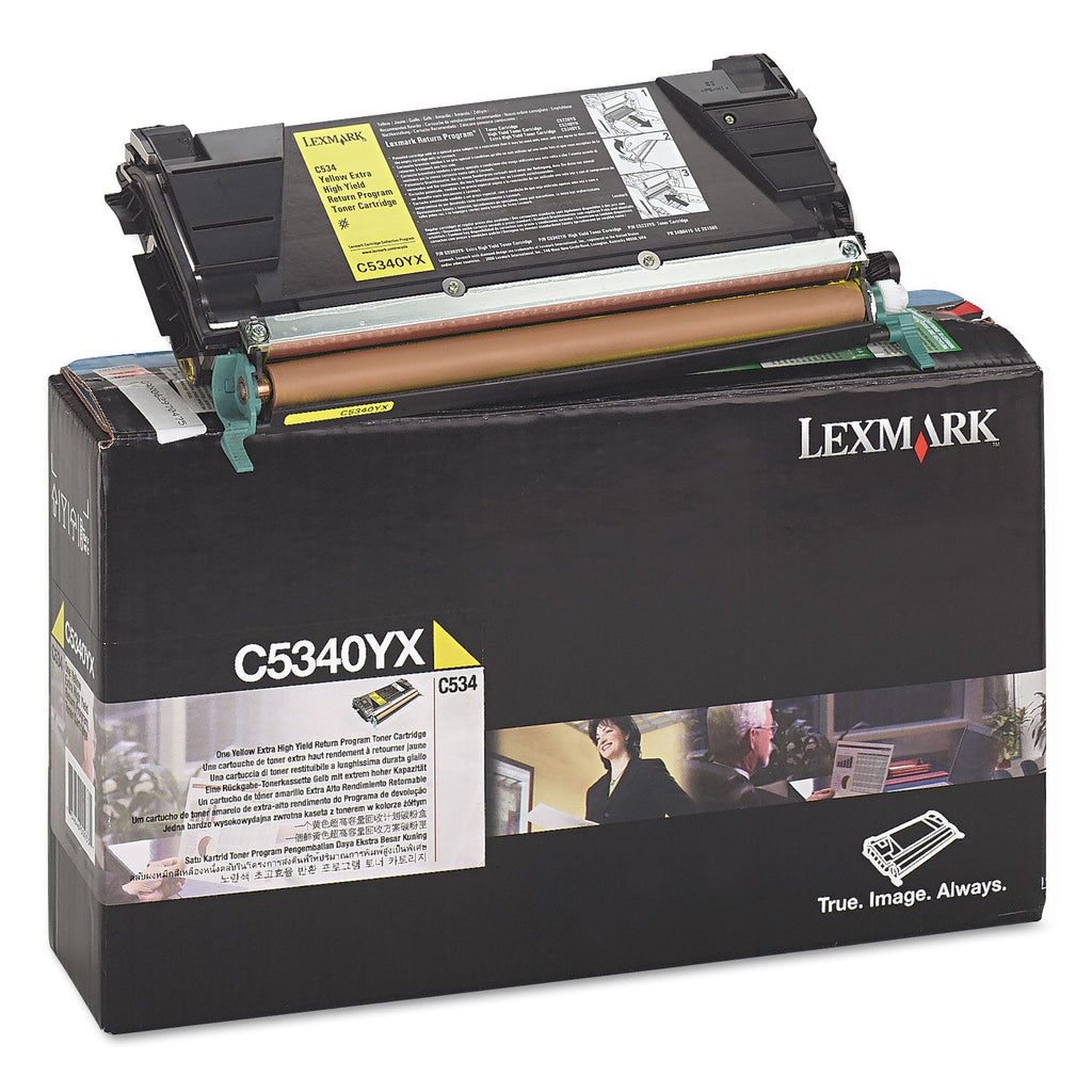 Lexmark C5340YX Return Program High-Yield Toner, 7,000 Page-Yield, Yellow
