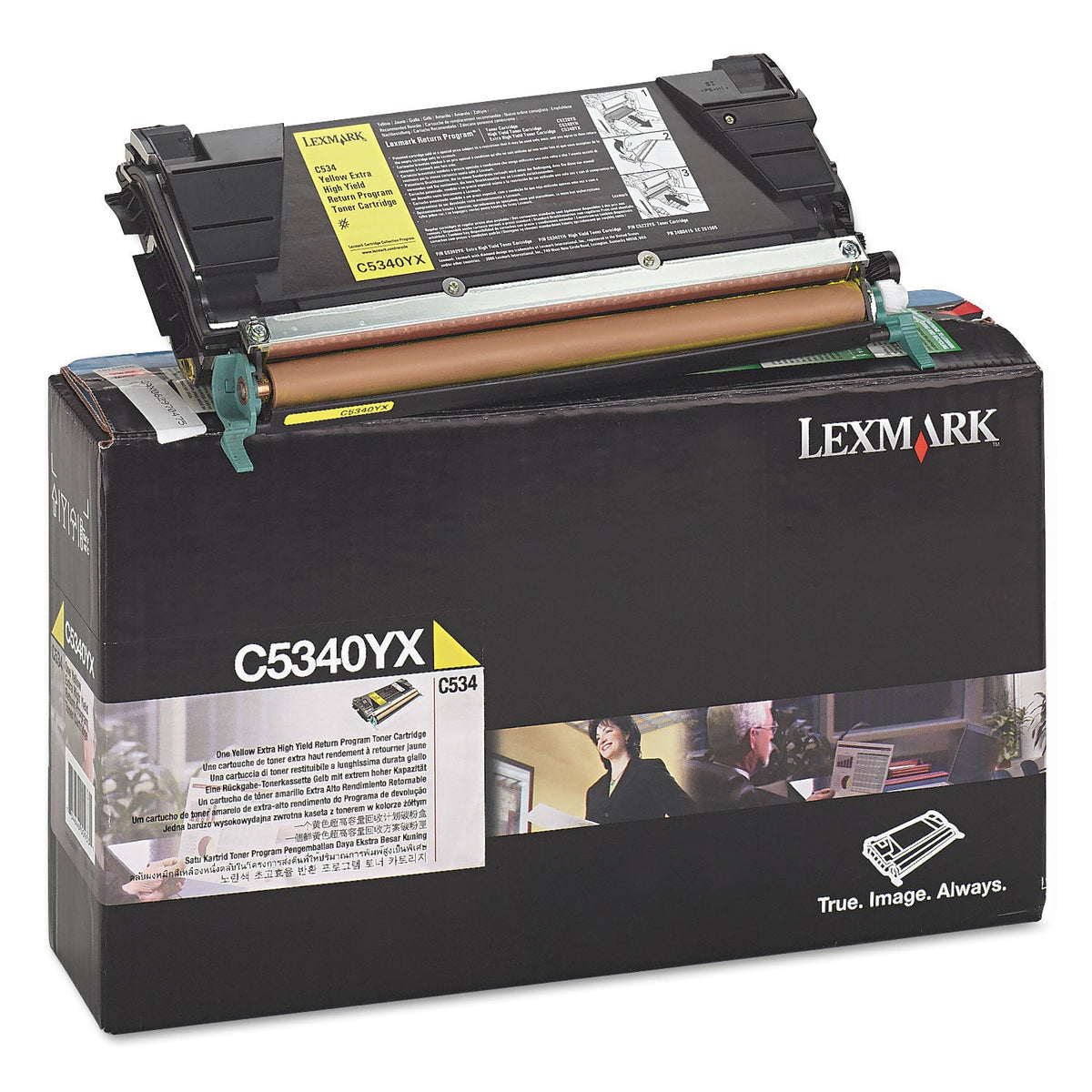 Lexmark C5340YX Return Program High-Yield Toner, 7,000 Page-Yield, Yellow