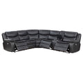 Sycamore Upholstered Power Reclining Sectional Sofa Grey