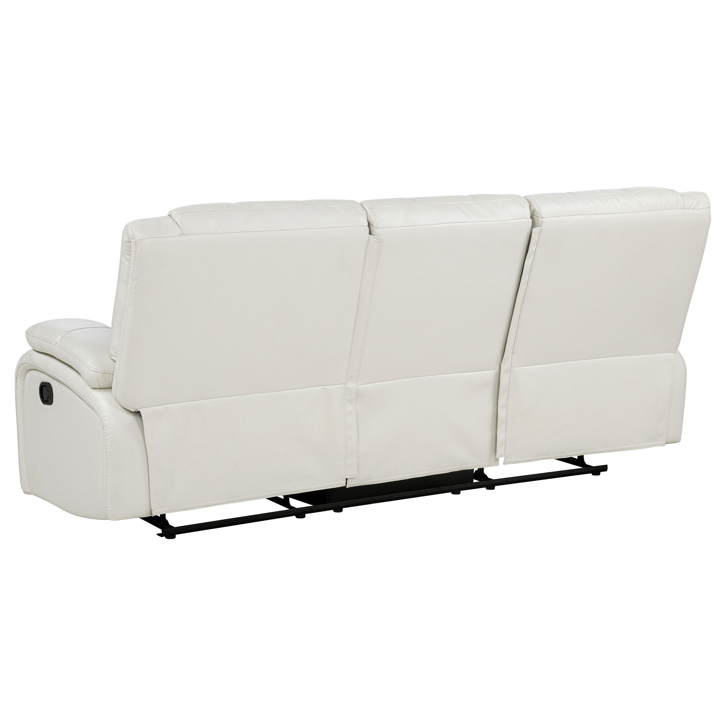 Camila 3-piece Upholstered Reclining Sofa Set White