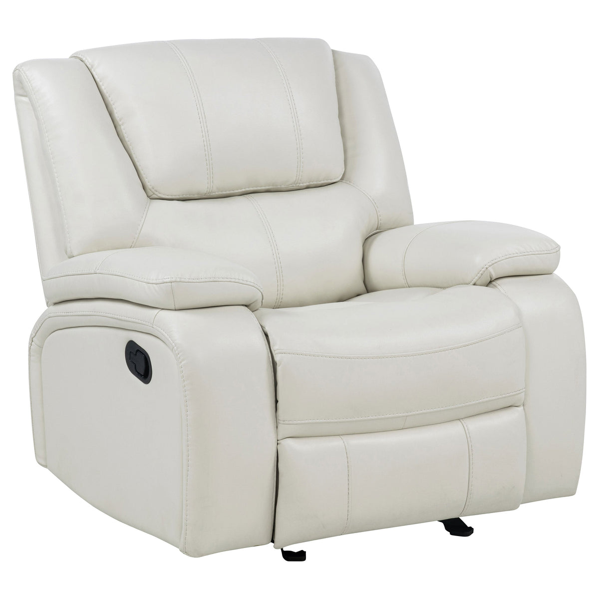Camila 3-piece Upholstered Reclining Sofa Set White