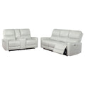 Greenfield 2-piece Power Reclining Sofa Set Dove Grey