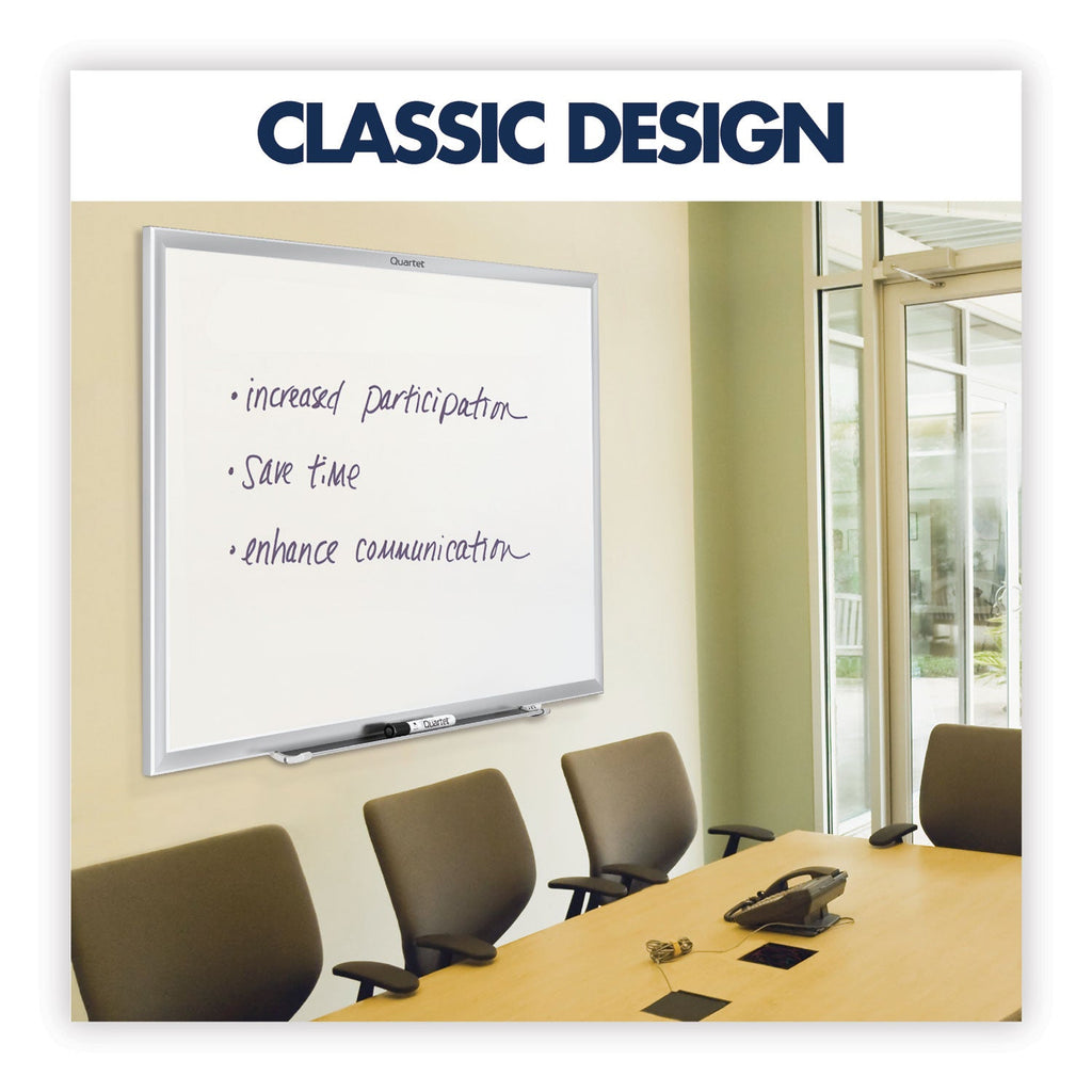 Quartet Classic Series Nano-Clean Dry Erase Board, 48 x 36, Silver Frame