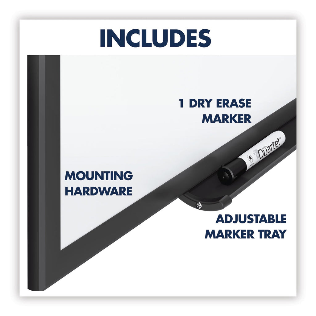 Quartet Classic Series Total Erase Dry Erase Board, 60 x 36, White Surface, Black Frame
