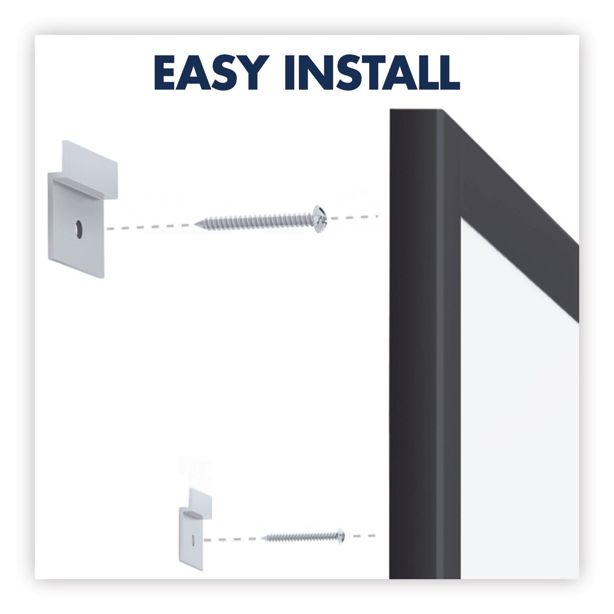 Quartet Classic Series Total Erase Dry Erase Board, 72 x 48, White Surface, Black Frame