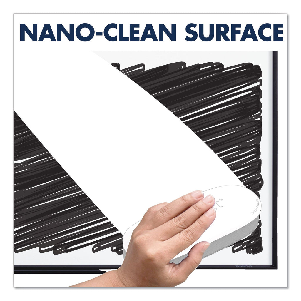 Quartet Classic Series Nano-Clean Dry Erase Board, 48 x 36, Black Aluminum Frame