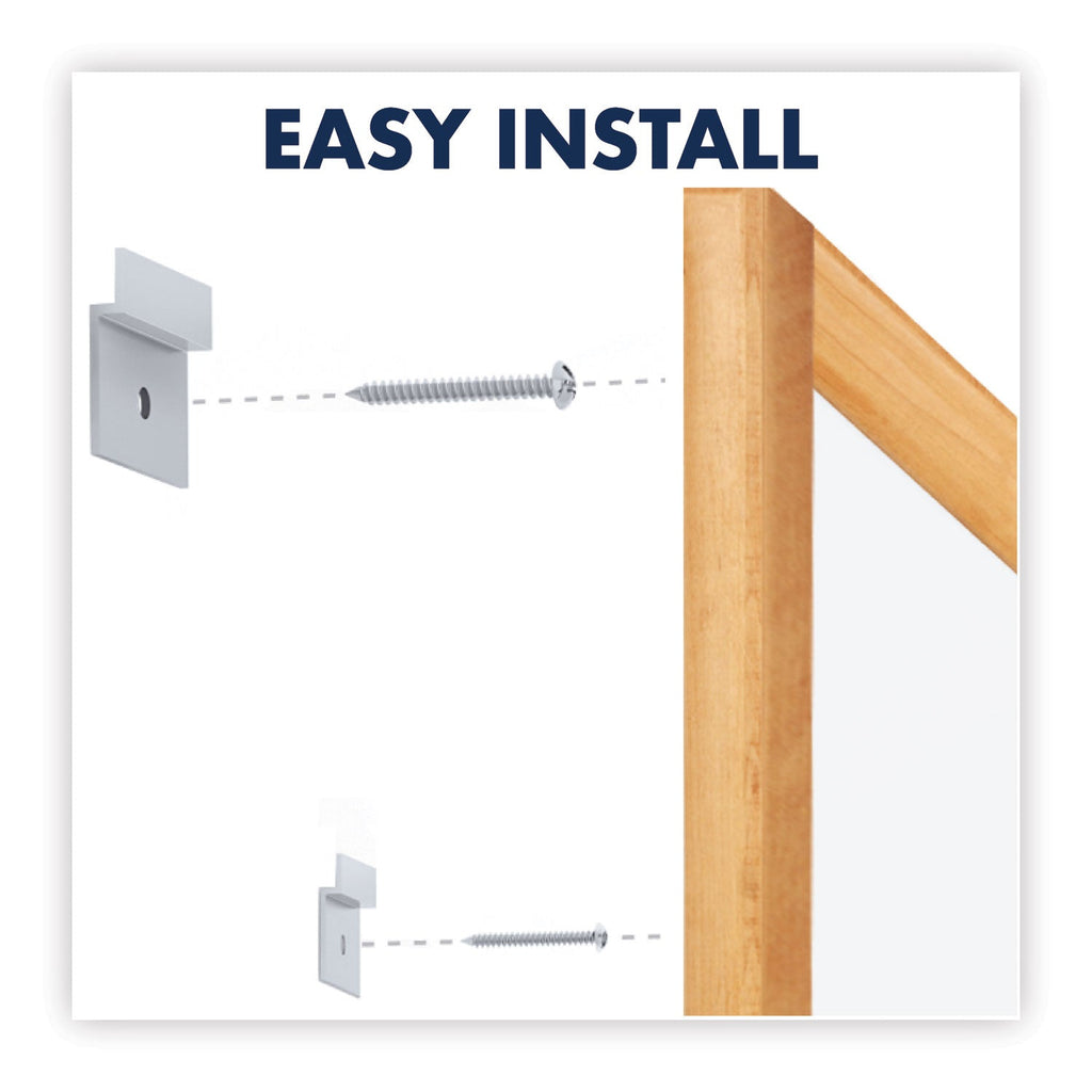 Quartet Classic Series Total Erase Dry Erase Board, 72 x 48, Oak Finish Frame
