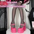 Chunky Heel Round Head Pumps Women