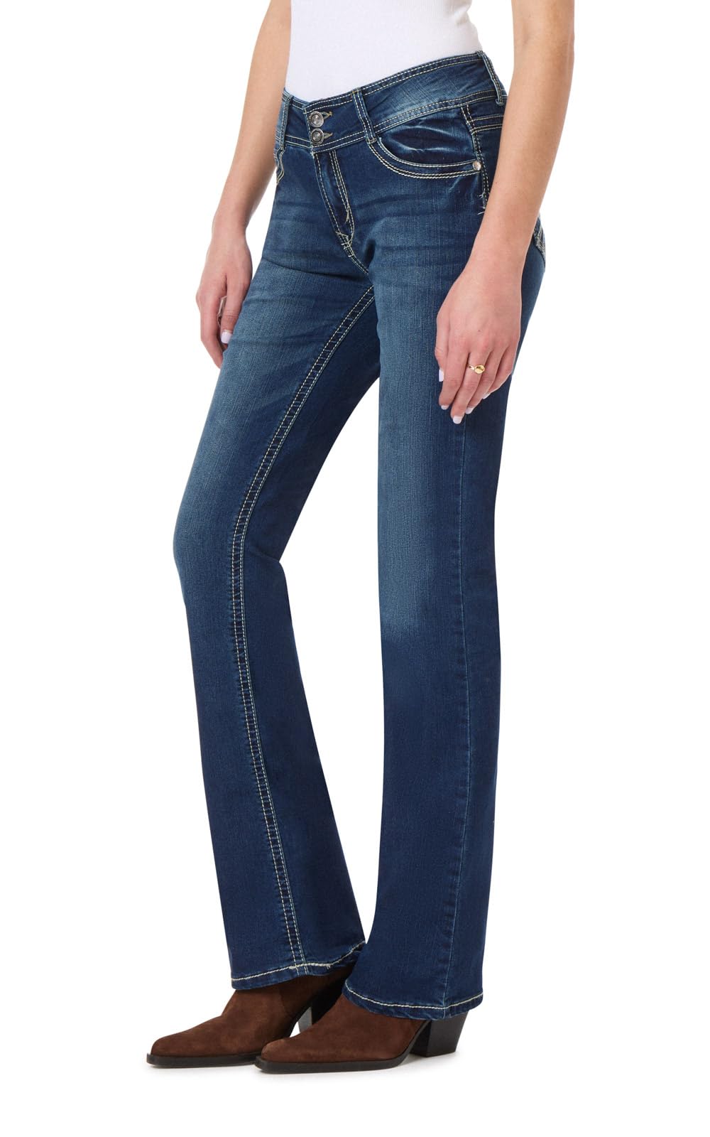 WallFlower Luscious Curvy Bootcut Jeans for Women, Sizes 0-24