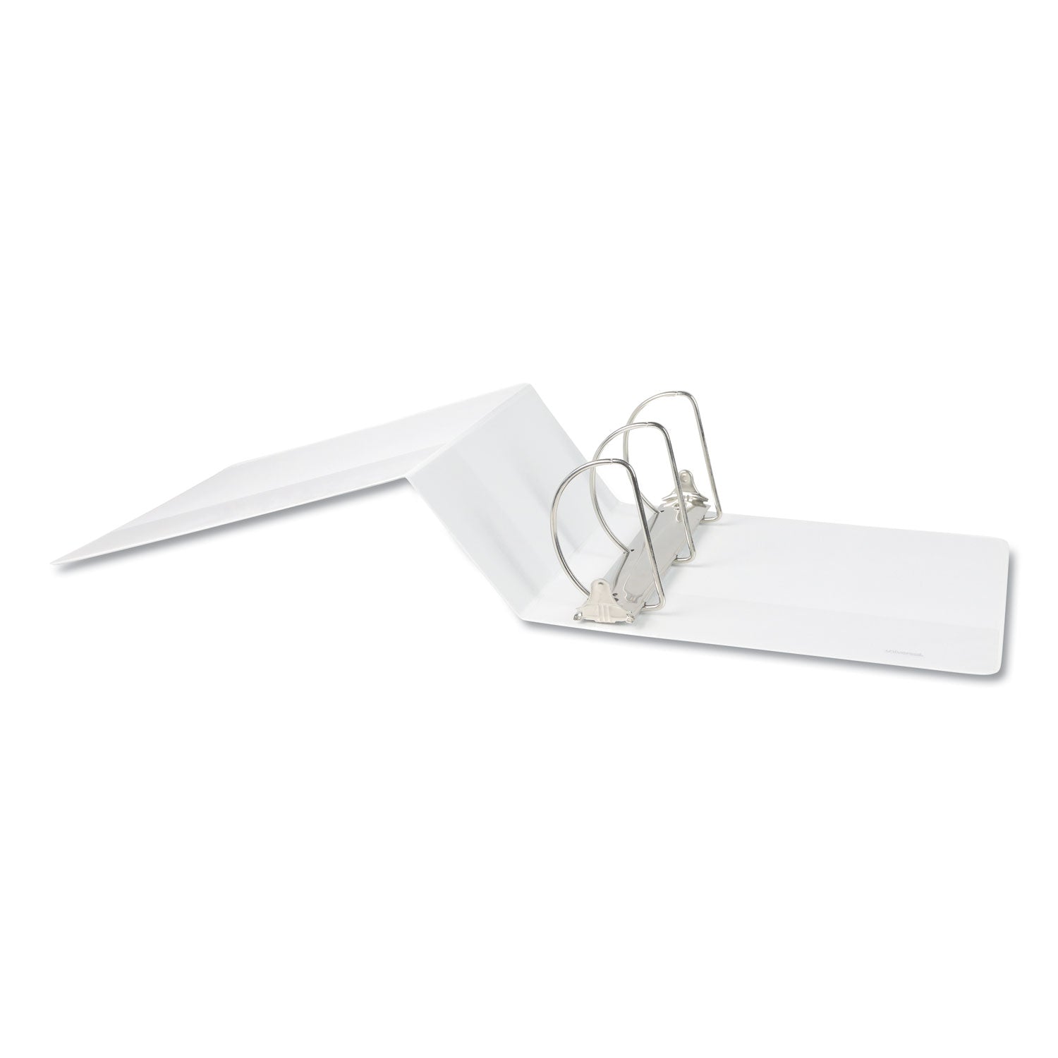 Universal Slant D-Ring View Binder, 3 Rings, 5" Capacity, 11 x 8.5, White