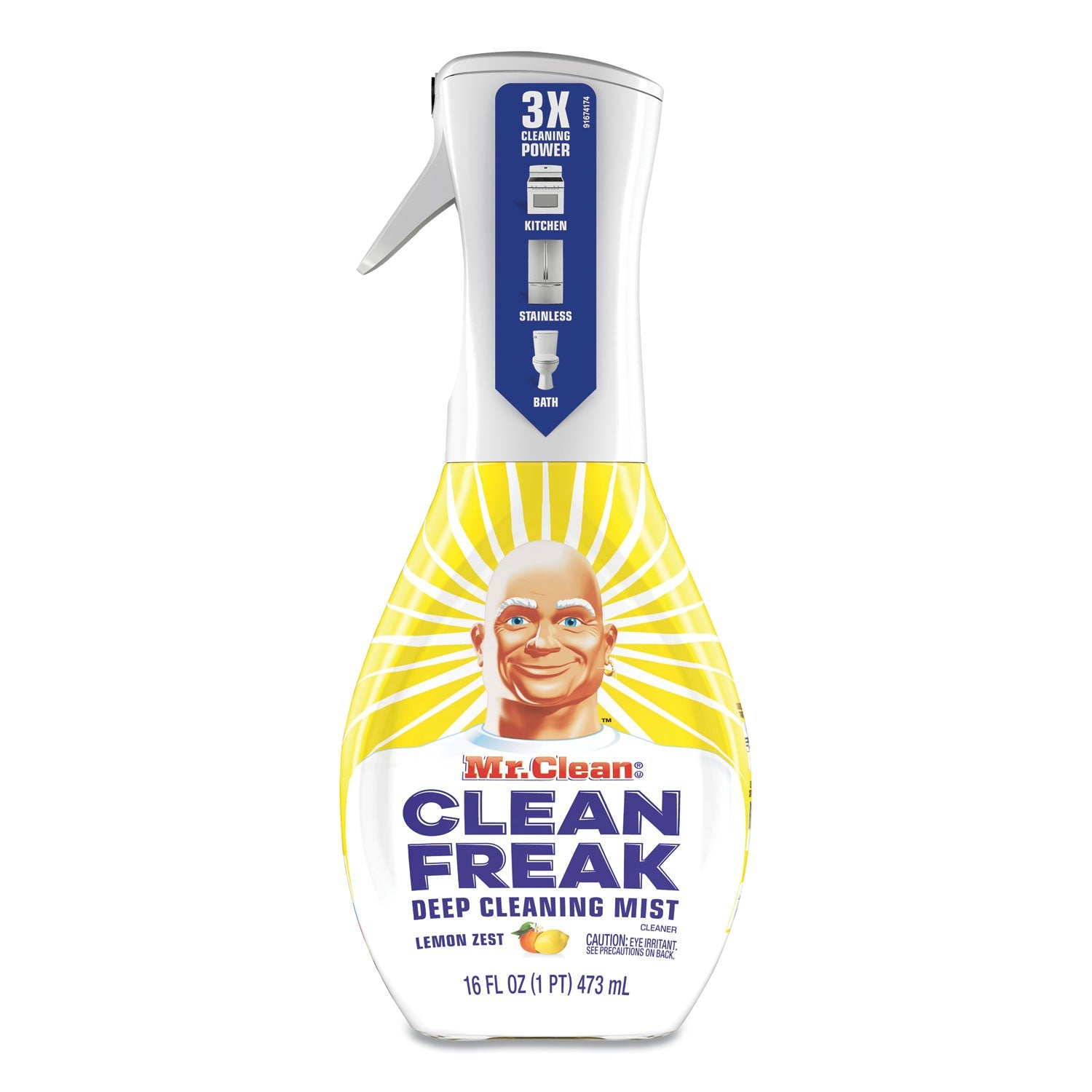 Mr. Clean Clean Freak Deep Cleaning Mist Multi-Surface Spray, Lemon, 16 oz Spray Bottle