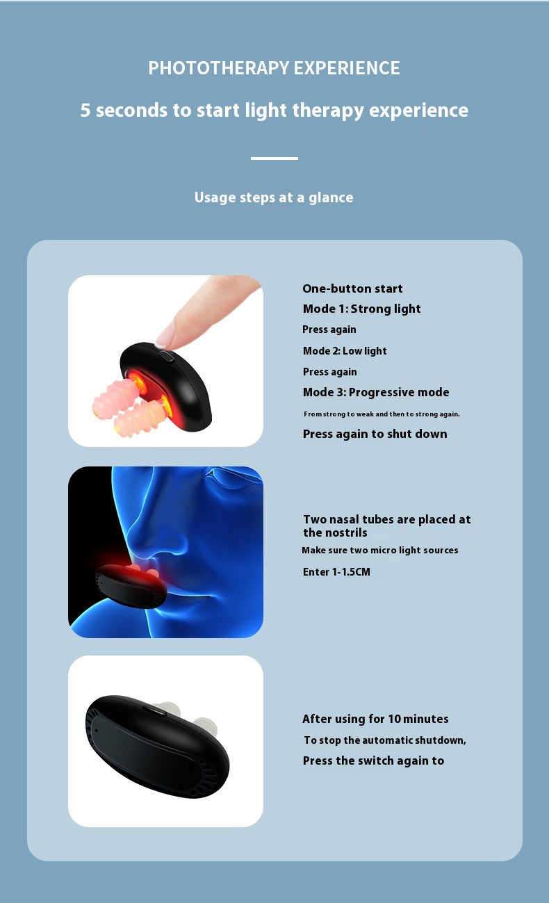 Allergic Chronic Intelligent Infrared Nasal Relief Device