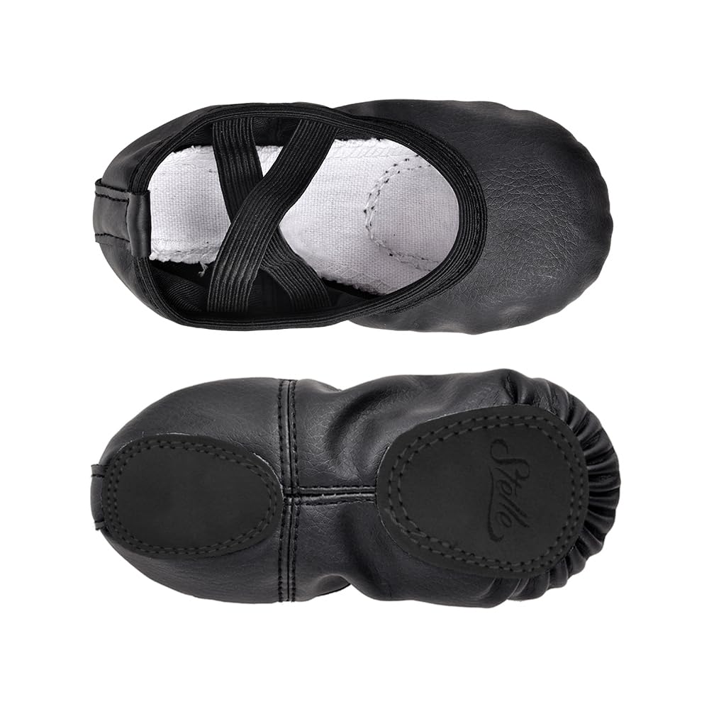 Stelle Ballet Shoes for Girls Toddler Soft Leather Split Sole