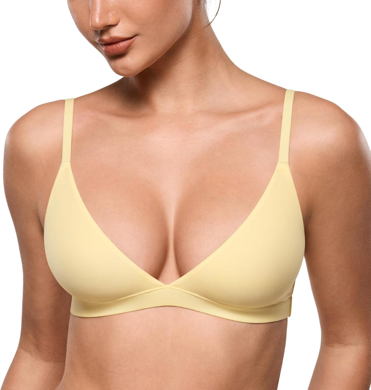 INLYRIC Women's Unlined Triangle Bralette