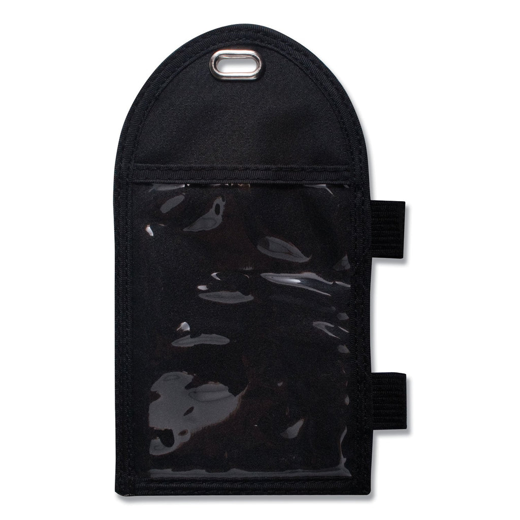 Advantus Badge Holder with Pen Loop, Vertical, Black 3.25" x 6" Holder, 2.75" x 3.5" Insert, 12/Box