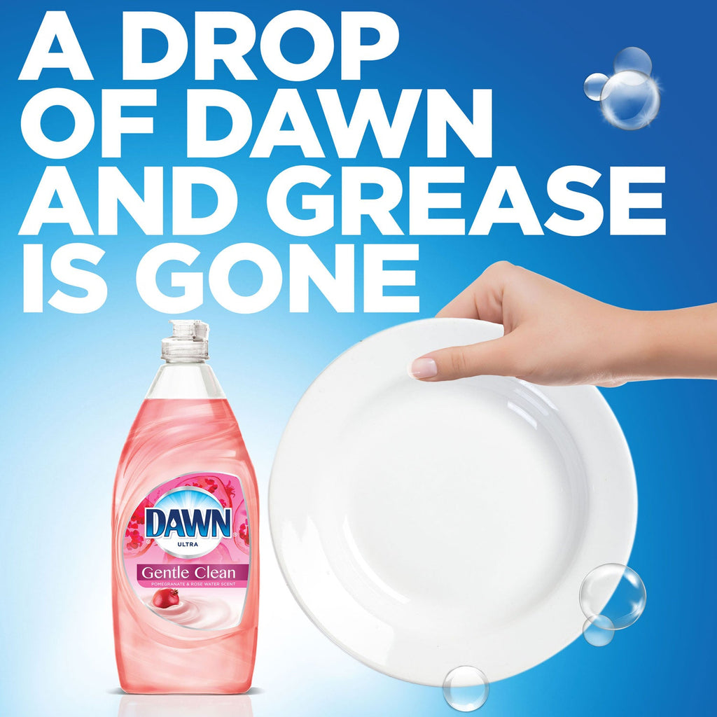 Dawn Ultra Gentle Clean, Pomegranate Splash, 24 oz Bottle, 10/Carton