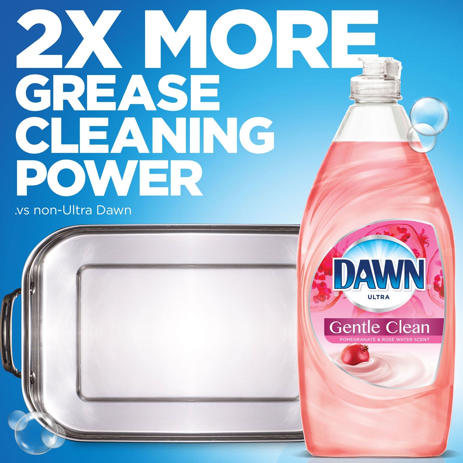 Dawn Ultra Gentle Clean, Pomegranate Splash, 24 oz Bottle, 10/Carton
