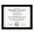 DAX Tribeca Frame with Two-Way Easel, 8.5 x 11, Black