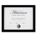 DAX Wood Gallery Frame with Two-Way Easel, 8.5 x 11, Black