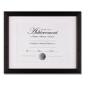 DAX Basics Texture Frame with Beveled Mat, 11 x 14, Black