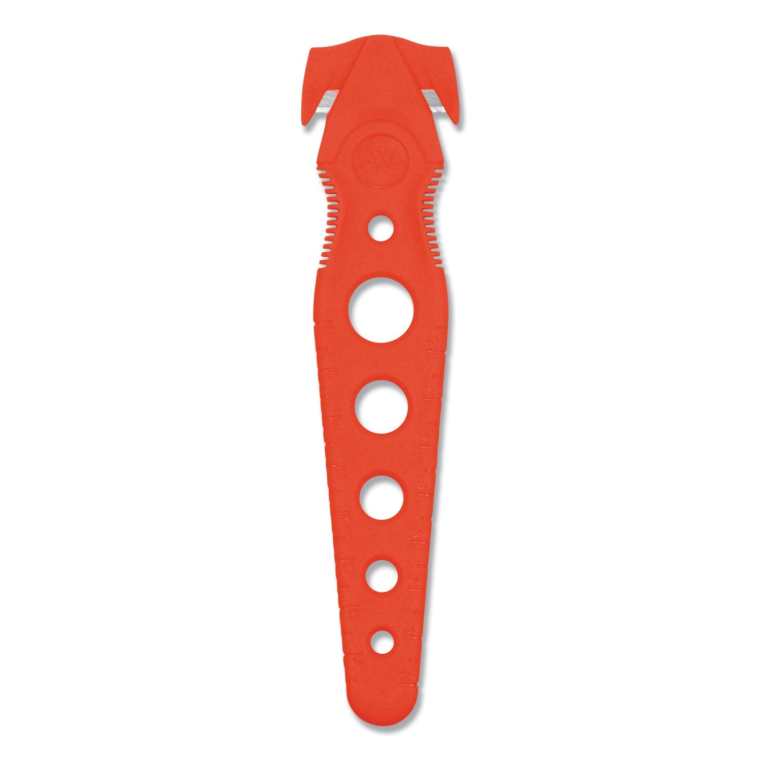 Westcott Safety Cutter, 1.2" Blade, 5.75" Plastic Handle, Red, 5/Pack