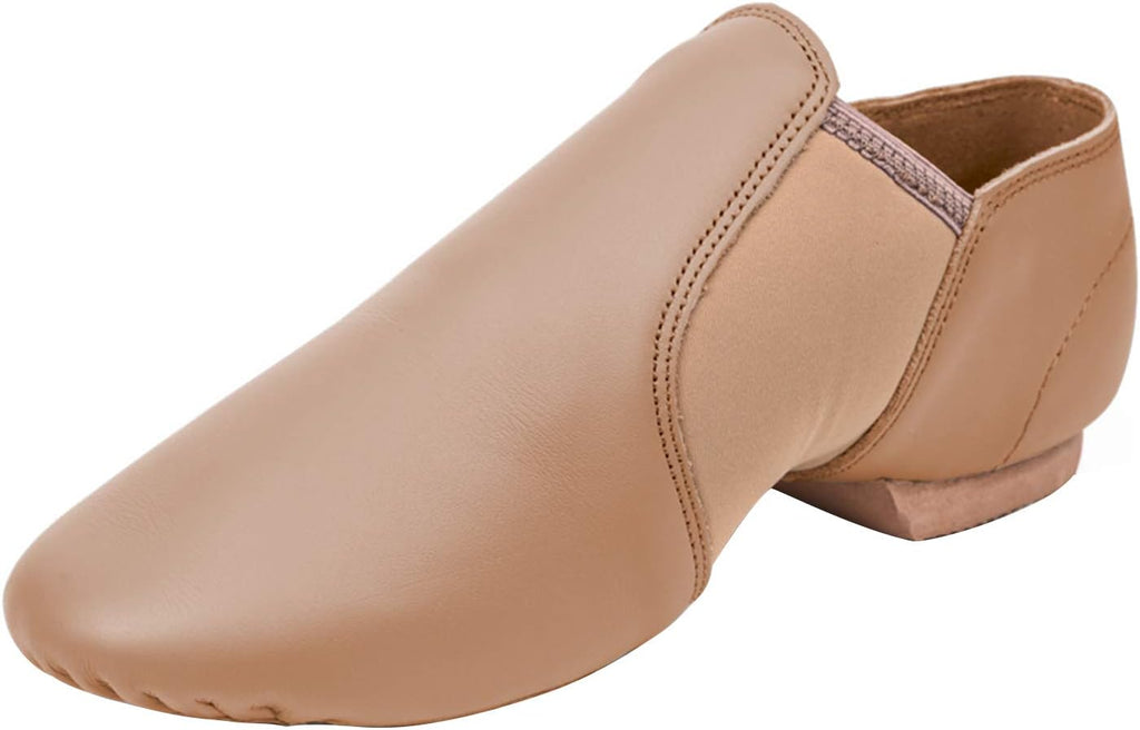 Stelle Jazz Shoes for Girls Genuine Leather Slip-On Dance Shoes