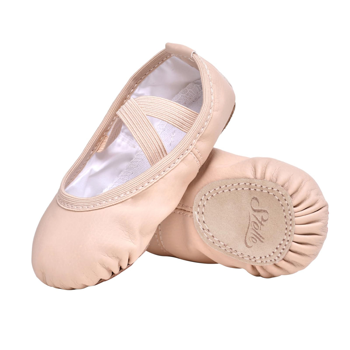 Stelle Ballet Shoes for Girls Toddler Soft Leather Split Sole