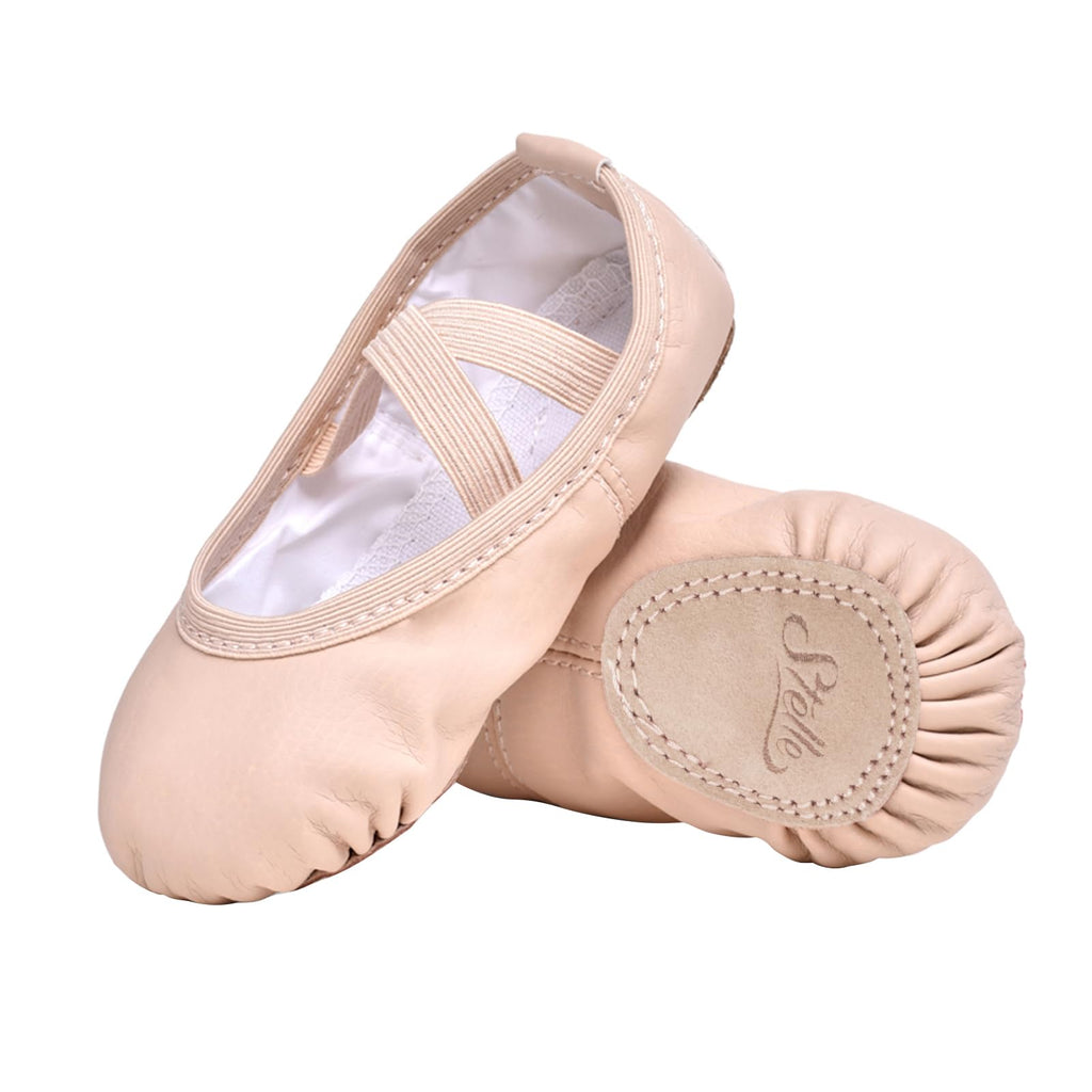 Stelle Ballet Shoes for Girls Toddler Soft Leather Split Sole