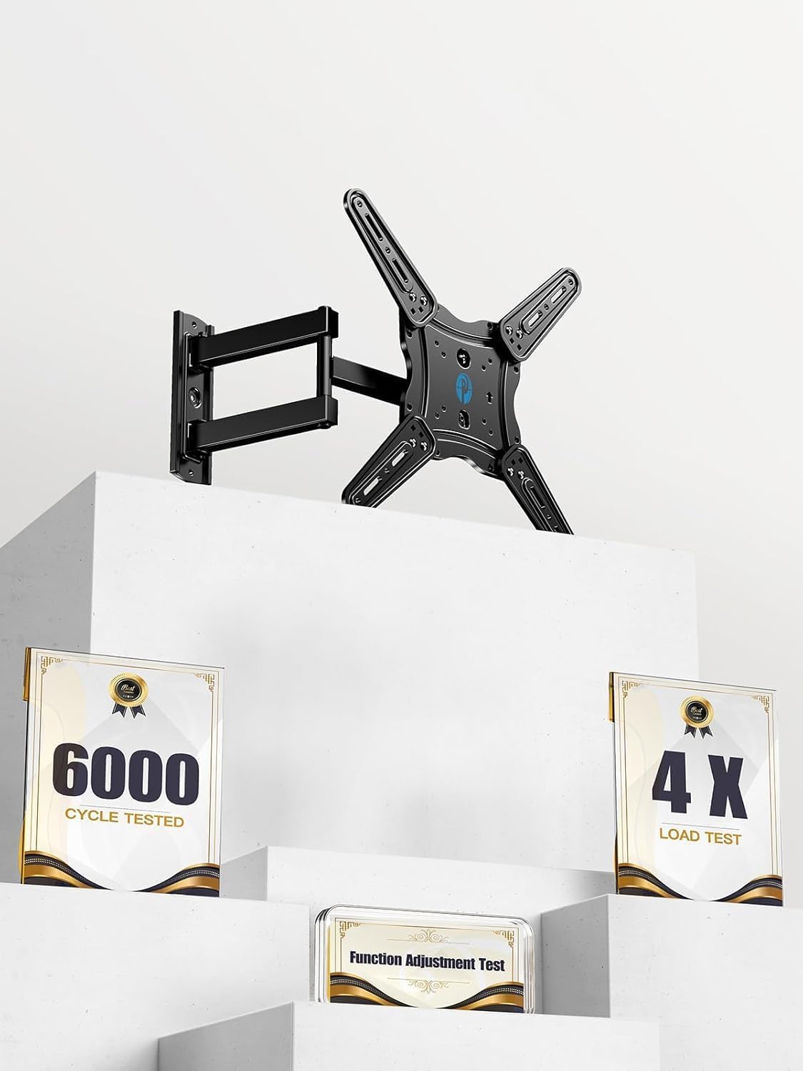 Pipishell TV Wall Mount for 26-74 inch LED LCD OLED 4K TVs up to 99lbs, Full Motion TV Mount Bracket Articulating Swivel Extension Tilting Leveling Max VESA 400x400mm, Fits 12/16 Inch Wood Studs