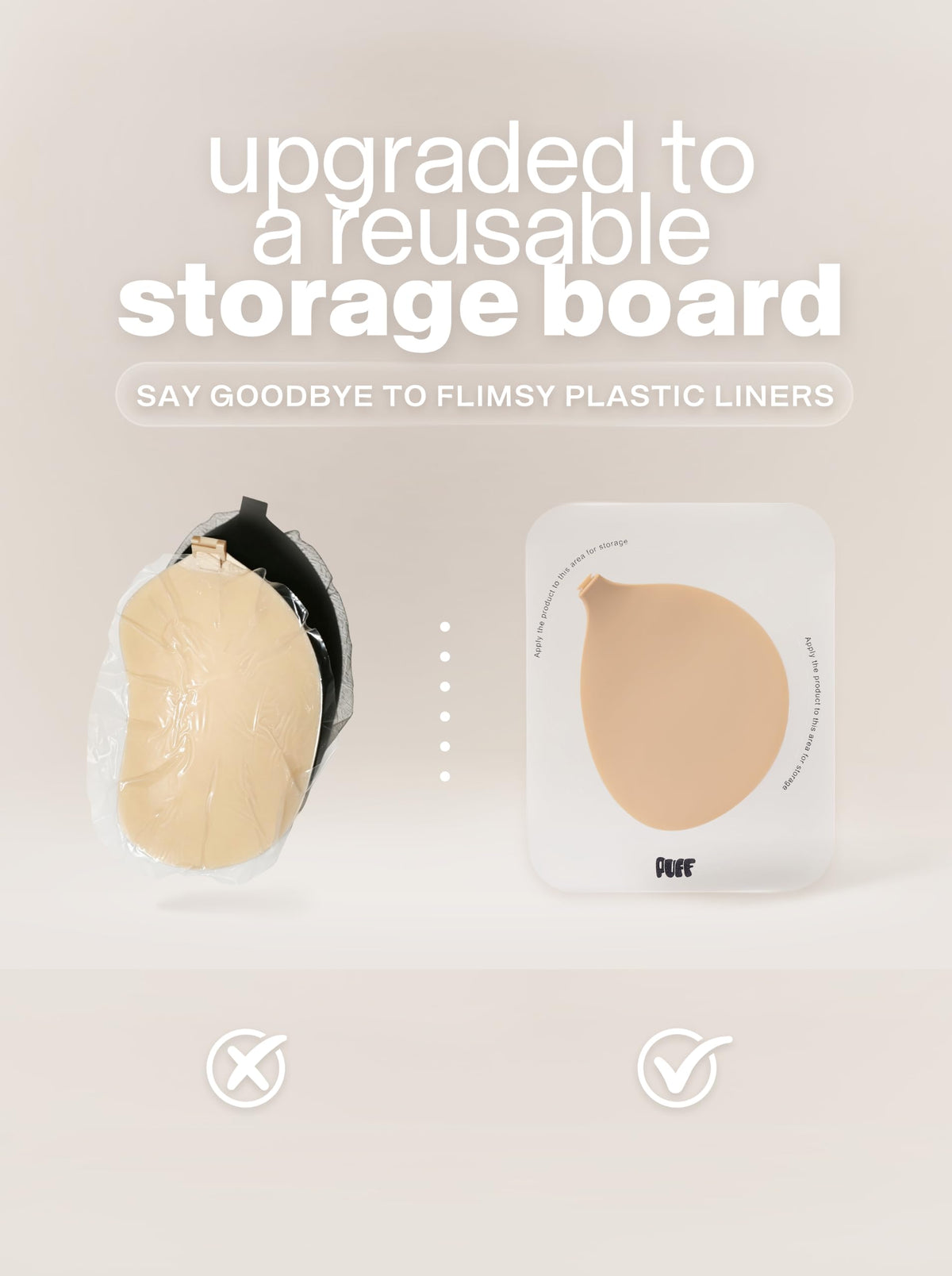 Sticky Bra Push Up, Invisible Strapless Adhesive Bra