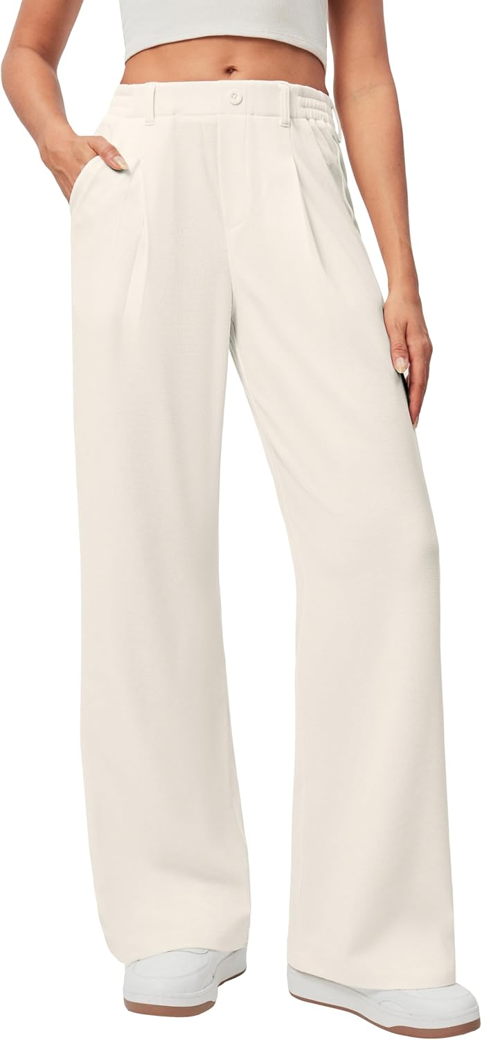 Ewedoos Wide Leg Dress Work Pants for Women Business Casual Office Outfits