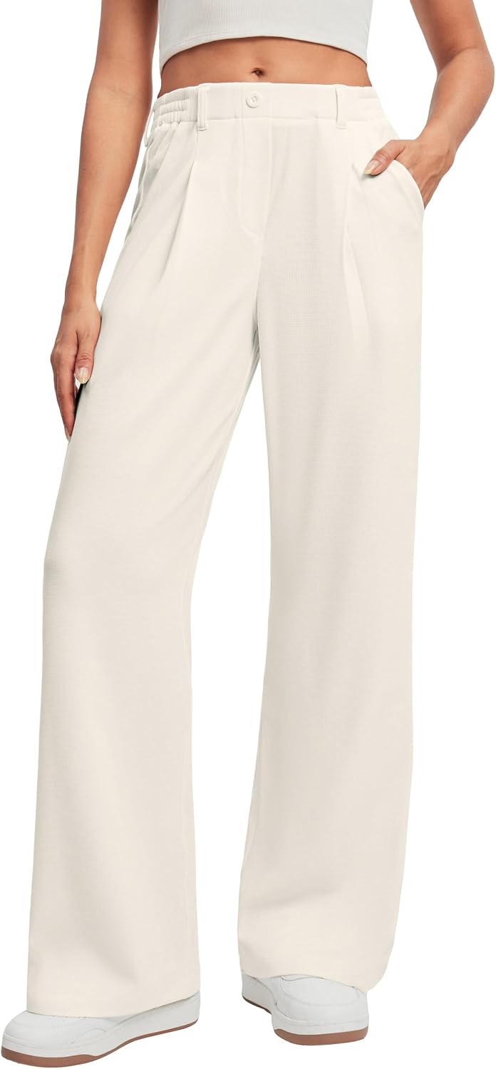 Ewedoos Wide Leg Dress Work Pants for Women Business Casual Office Outfits