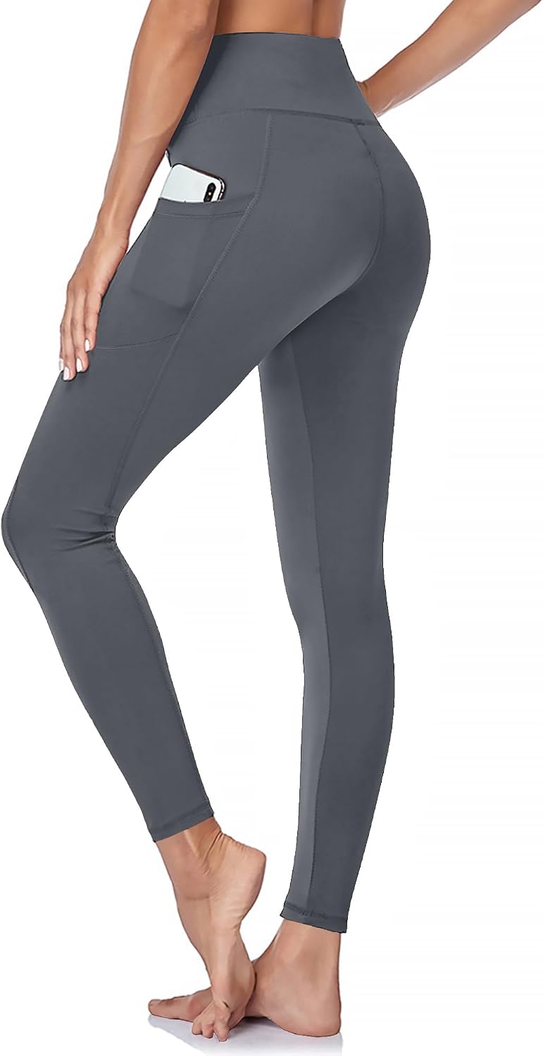 GAYHAY High Waisted Leggings with Pockets for Women - Buttery Soft Yoga Pants for Gym Workout, Athletic Running