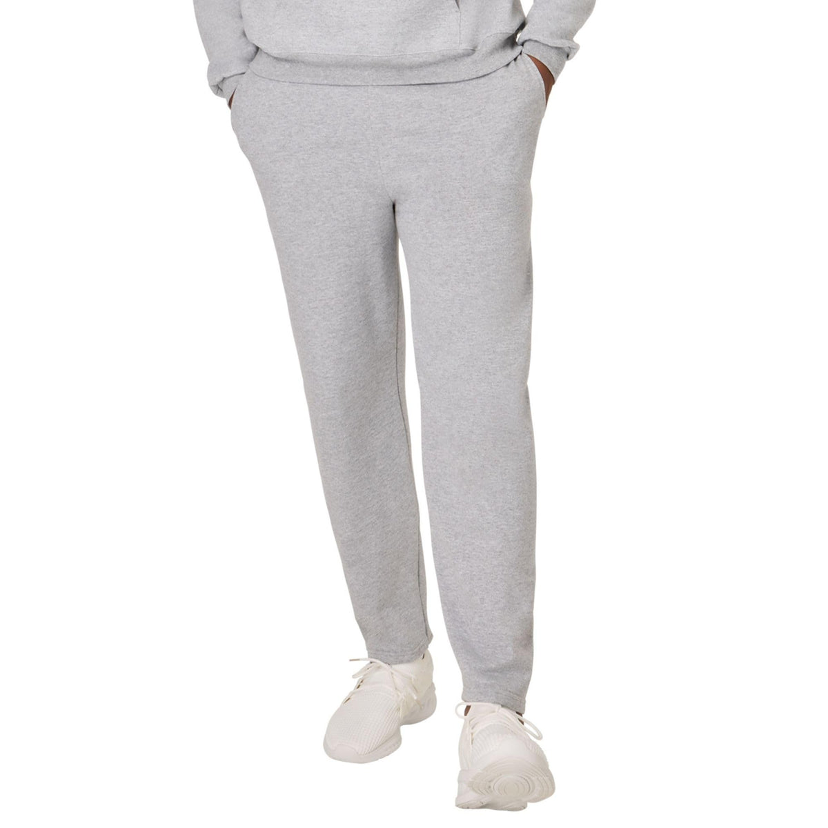 Hanes Men's EcoSmart Sweatpants, Athletic Lounge Pants with Pockets, Open Hem Bottom, Fleece Pants