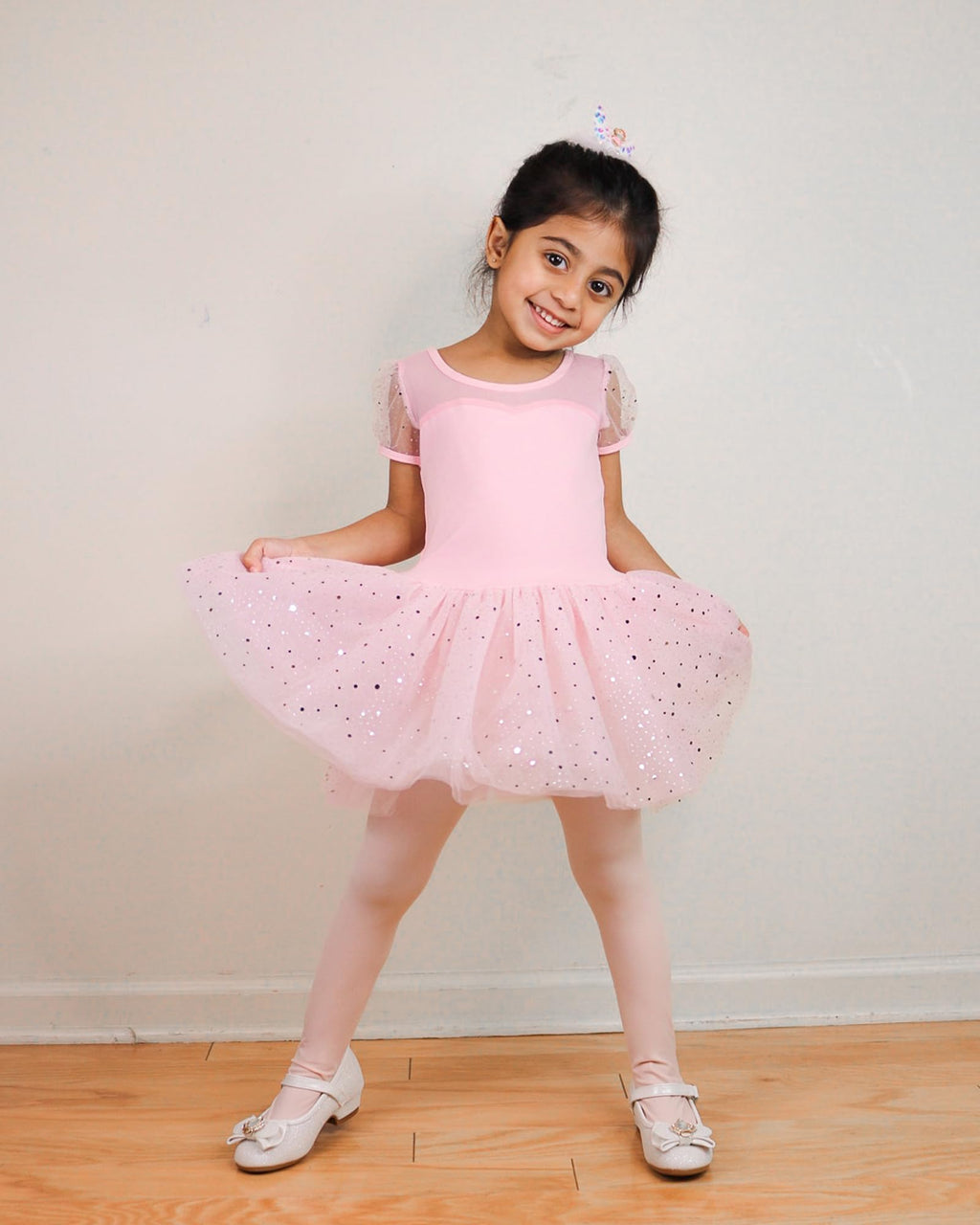 Stelle Girls' Footed Ballet Tights for Dance Class Toddler Kids 2T-15Y