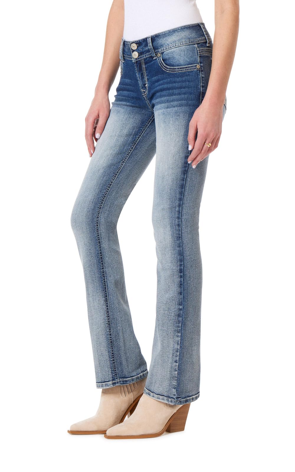 WallFlower Luscious Curvy Bootcut Jeans for Women, Sizes 0-24