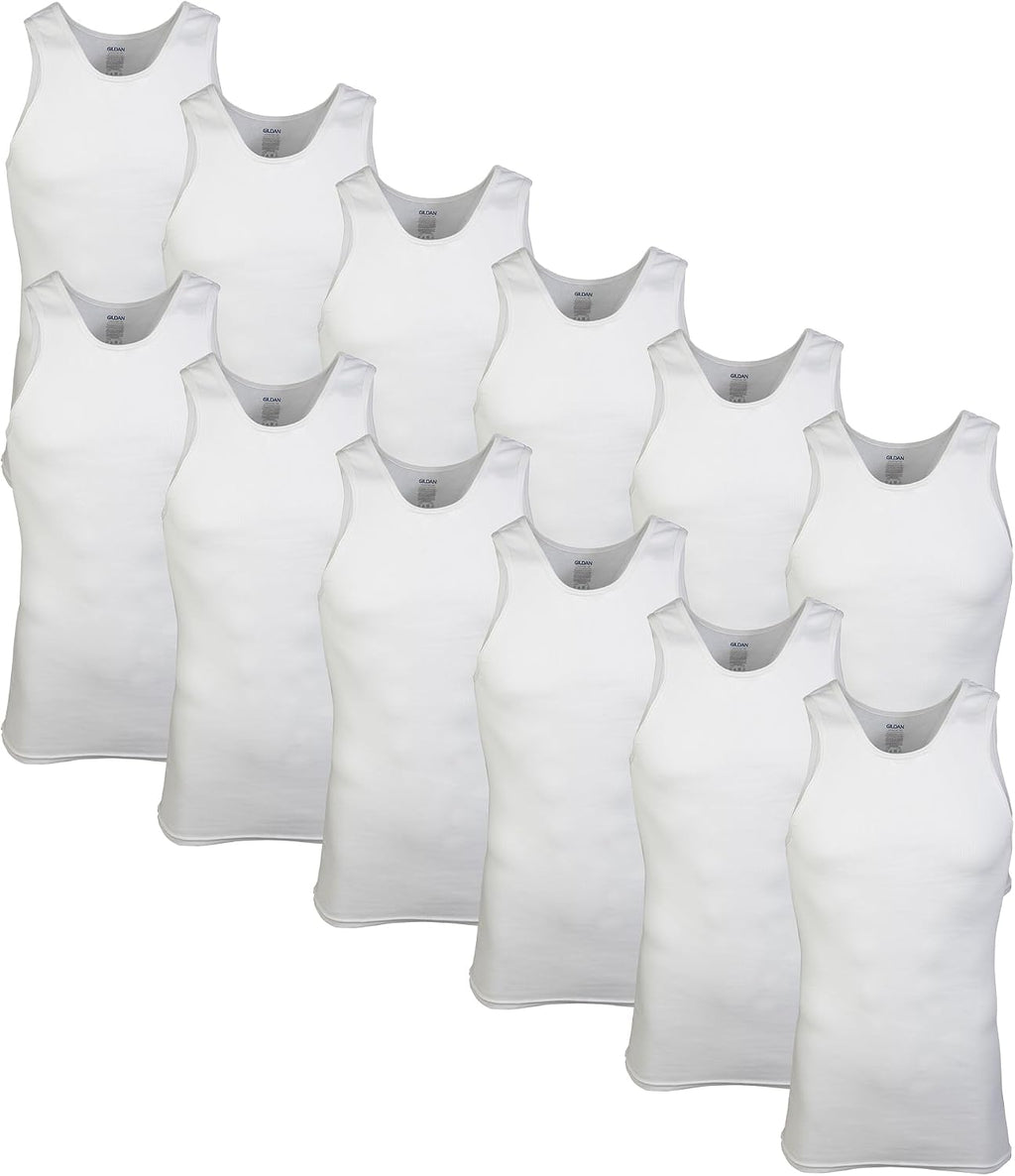 Gildan Men's A-Shirts Tanks Multipack