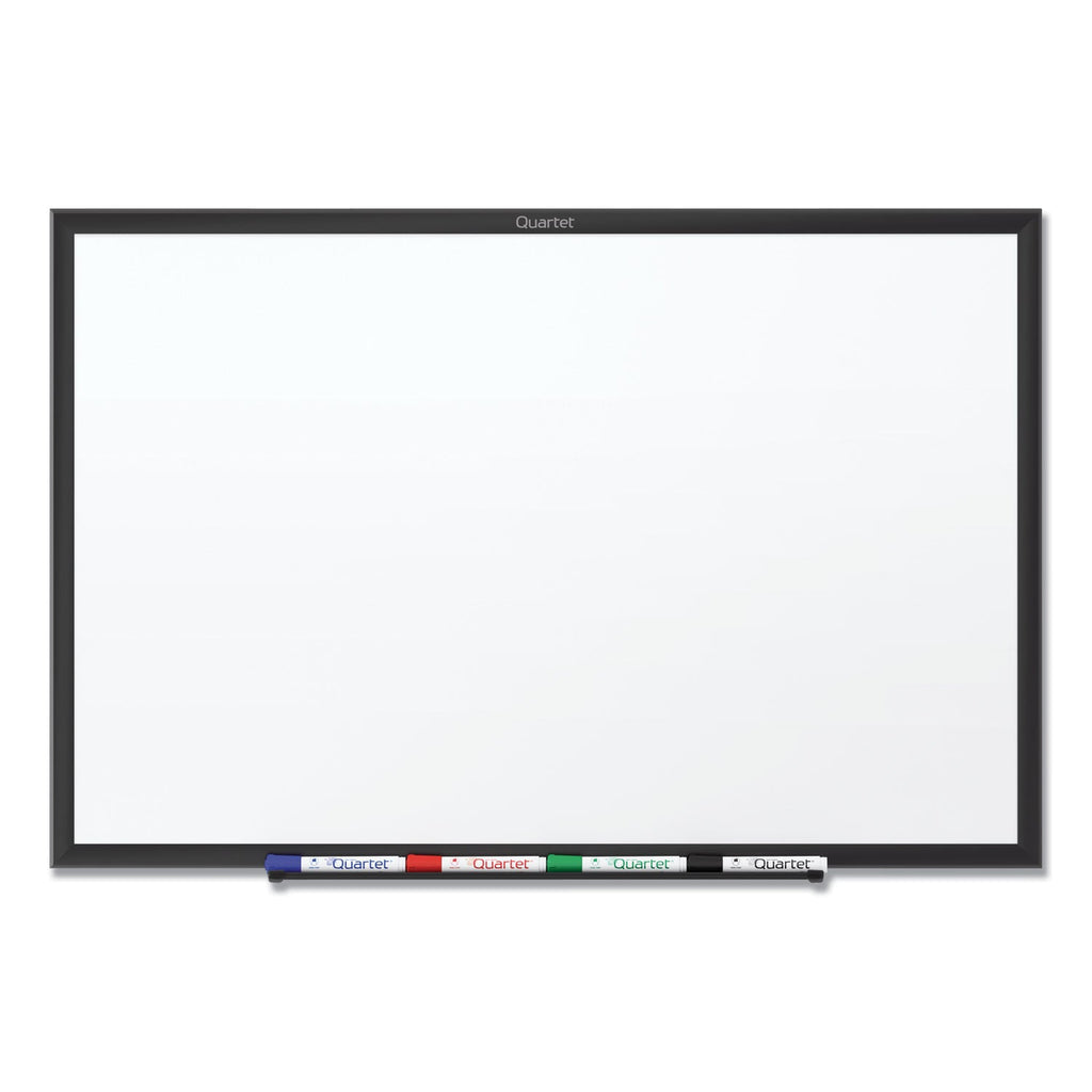 Quartet Classic Series Total Erase Dry Erase Board, 36 x 24, White Surface, Black Frame