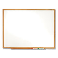 Quartet Classic Series Total Erase Dry Erase Board, 96 x 48, Oak Finish Frame
