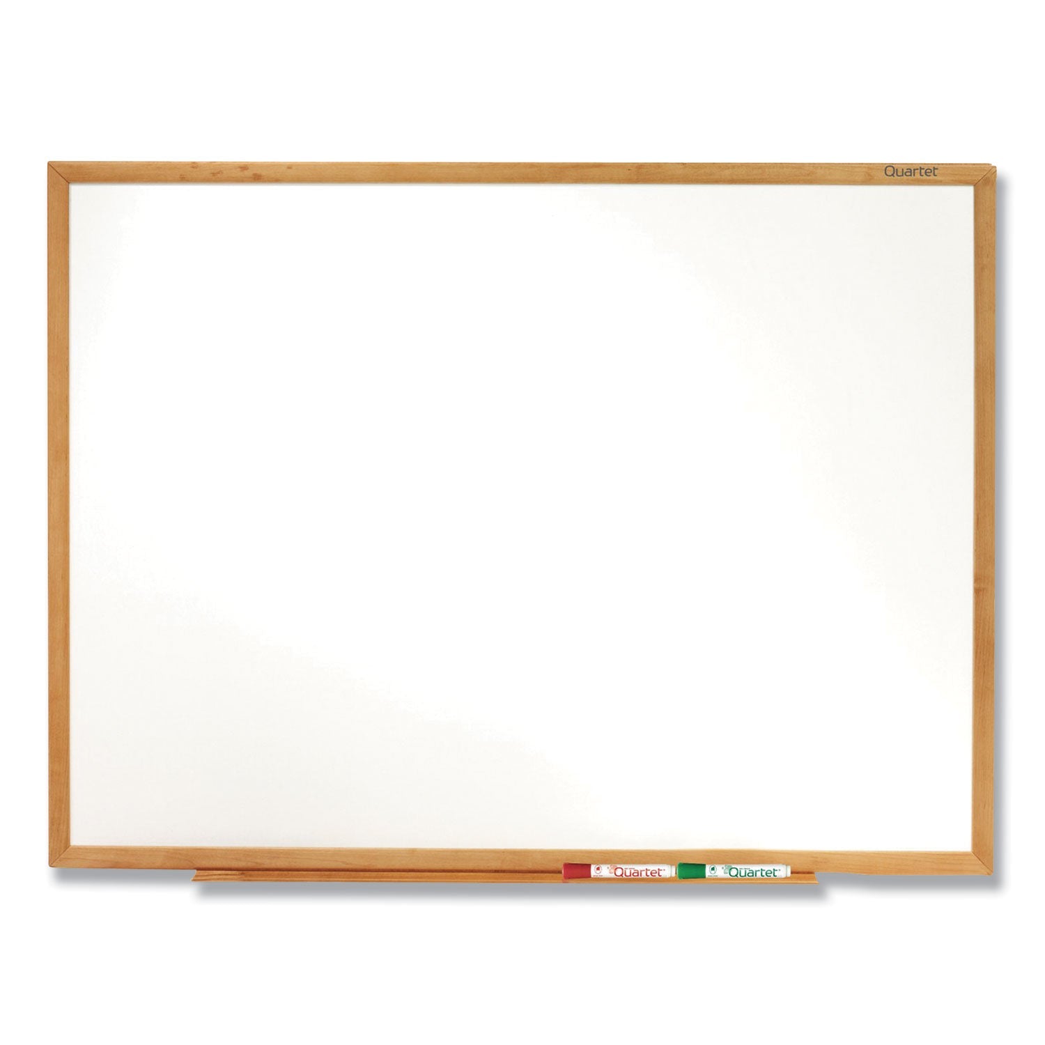 Quartet Classic Series Total Erase Dry Erase Board, 96 x 48, Oak Finish Frame