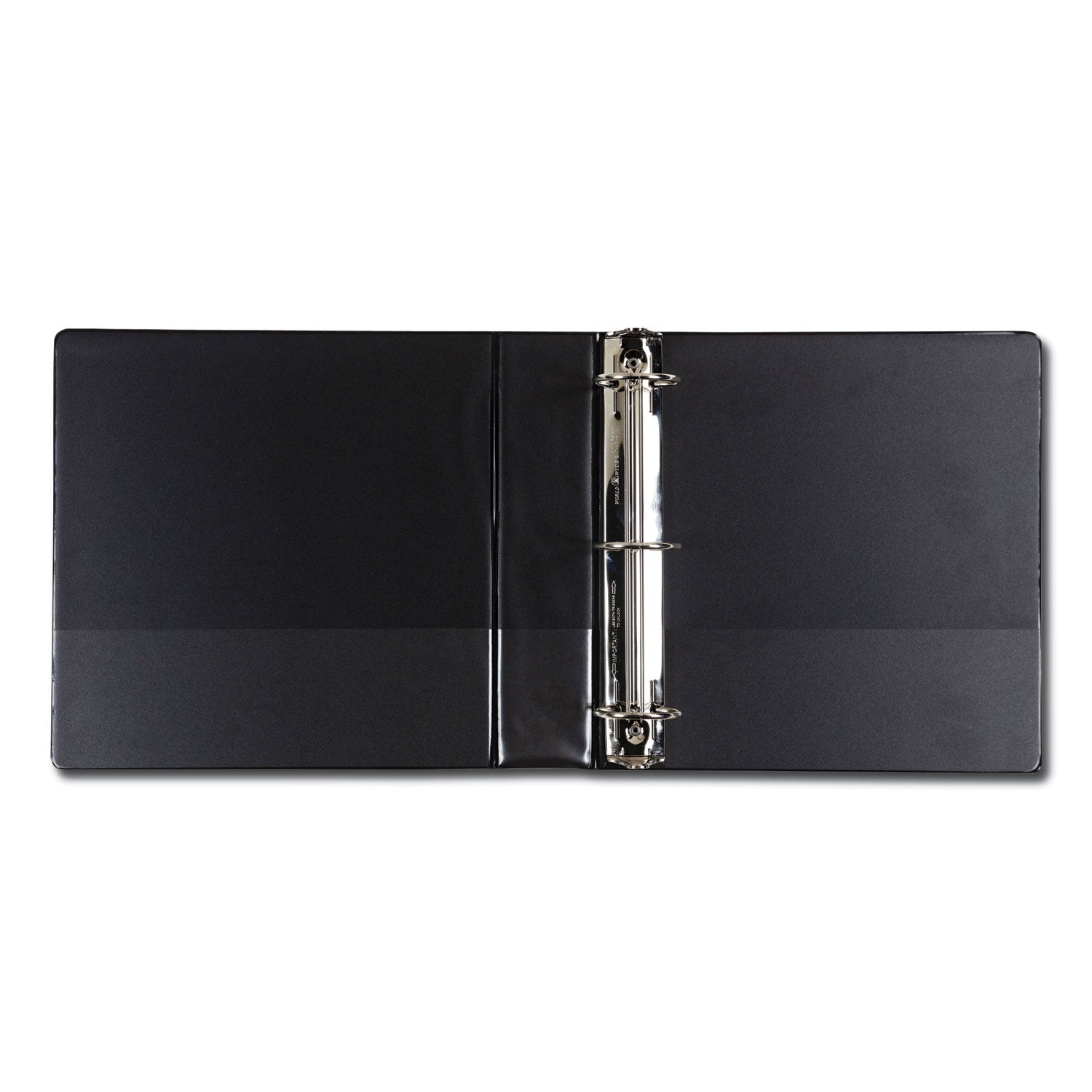 Samsill Earth's Choice Round Ring Reference Binder, 3 Rings, 2" Capacity, 11 x 8.5, Black