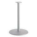 HON Between Round Disc Base for 42" Table Tops, 40.79" High, Textured Silver