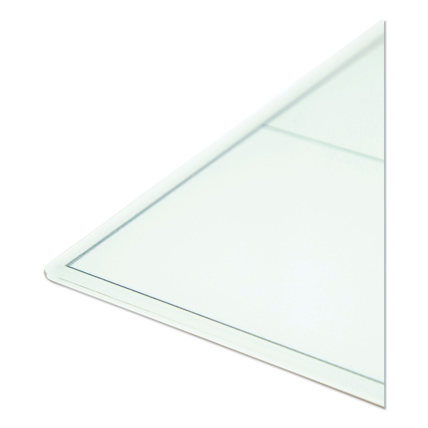 U Brands Floating Glass Dry Erase Undated One Month Calendar, 36 x 24, White