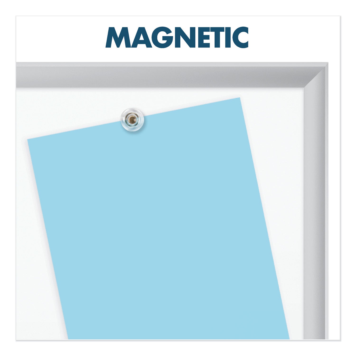 Quartet Classic Series Porcelain Magnetic Board, 60 x 36, White, Silver Aluminum Frame