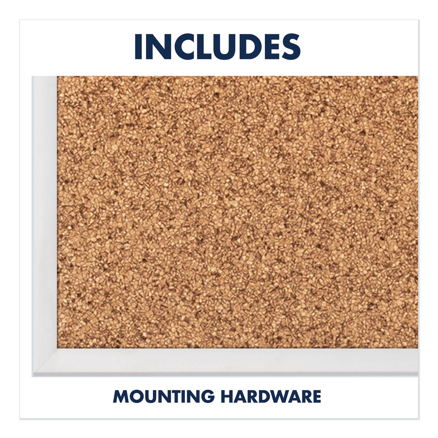 Quartet Classic Series Cork Bulletin Board, 36 x 24, Silver Aluminum Frame
