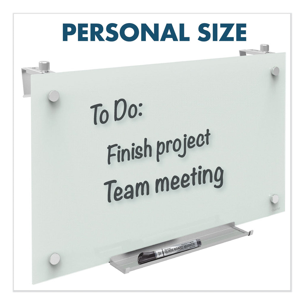 Quartet Infinity Magnetic Glass Dry Erase Cubicle Board, 18 x 30, White