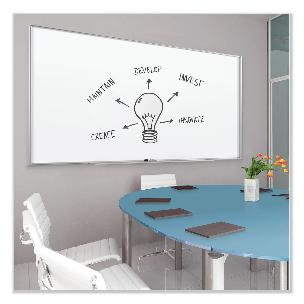 Quartet Fusion Nano-Clean Magnetic Whiteboard, 36 x 24, Silver Frame