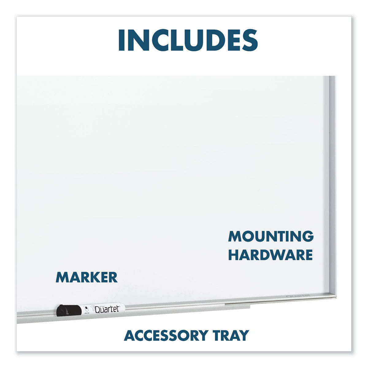 Quartet Fusion Nano-Clean Magnetic Whiteboard, 36 x 24, Silver Frame